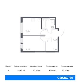 Квартира 34,6 м², 1-комнатная - изображение 1