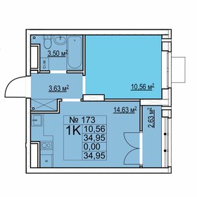 35 м², 1-комнатная квартира 5 560 000 ₽ - изображение 7