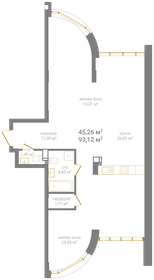 80,7 м², 3-комнатная квартира 23 388 500 ₽ - изображение 1