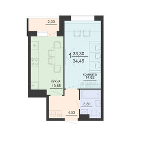 47,5 м², 2-комнатная квартира 3 640 000 ₽ - изображение 48