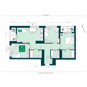 82,9 м², 3-комнатная квартира 10 200 000 ₽ - изображение 34