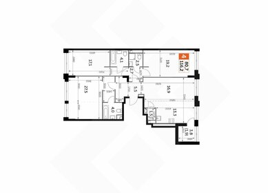 Квартира 117 м², 3-комнатная - изображение 1