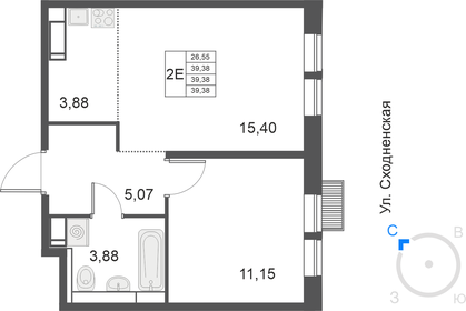 46 м², 2-комнатная квартира 9 200 000 ₽ - изображение 37