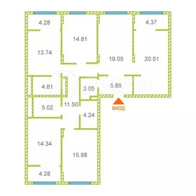 Квартира 147 м², 3-комнатная - изображение 1