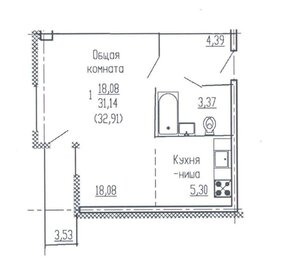 27,7 м², квартира-студия 4 700 000 ₽ - изображение 49