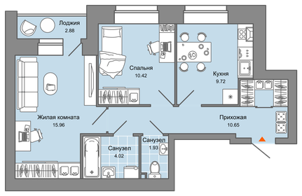 Квартира 83 м², 3-комнатная - изображение 1