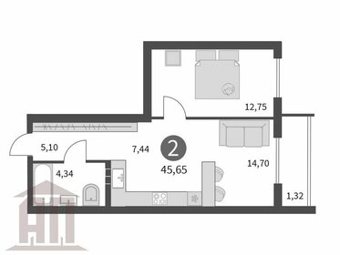 48 м², 2-комнатная квартира 4 617 529 ₽ - изображение 29