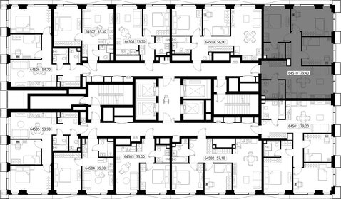 78,8 м², 3-комнатная квартира 28 552 156 ₽ - изображение 78