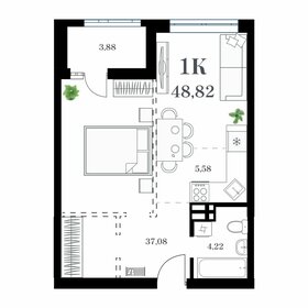 48,8 м², 1-комнатная квартира 13 178 700 ₽ - изображение 17