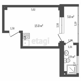 Квартира 33 м², студия - изображение 5