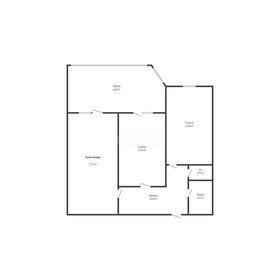 Квартира 57,5 м², 2-комнатная - изображение 1
