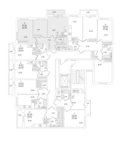 51,8 м², 2-комнатная квартира 11 900 000 ₽ - изображение 125