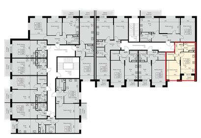 Квартира 42,4 м², 1-комнатная - изображение 2