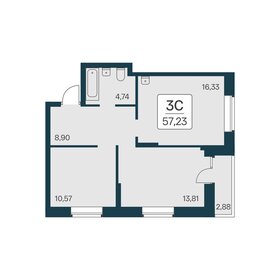 67,4 м², 3-комнатная квартира 6 260 000 ₽ - изображение 39