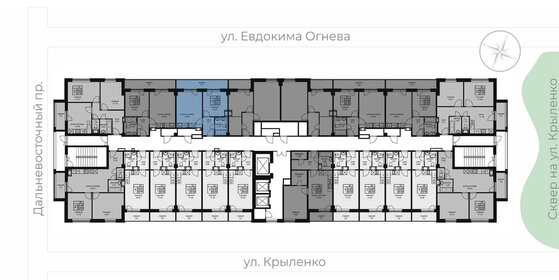 Квартира 41,1 м², 1-комнатные - изображение 1