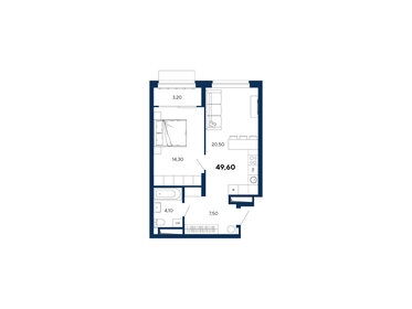50,2 м², 1-комнатная квартира 10 793 000 ₽ - изображение 19