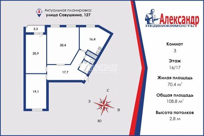 100,6 м², 3-комнатная квартира 26 999 000 ₽ - изображение 28