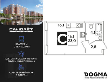 23 м², квартира-студия 4 903 600 ₽ - изображение 32