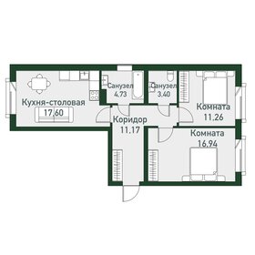 65,1 м², 2-комнатная квартира 7 812 000 ₽ - изображение 29