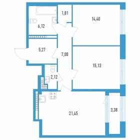 60,2 м², 2-комнатная квартира 15 100 000 ₽ - изображение 87