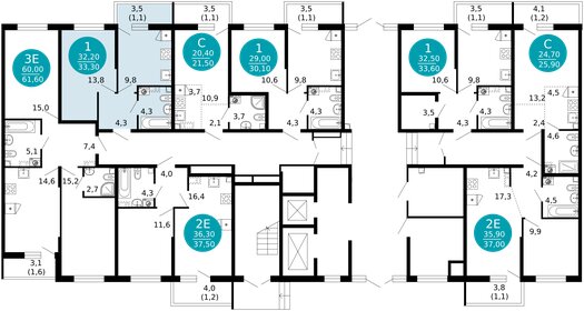 35,1 м², 1-комнатная квартира 13 271 622 ₽ - изображение 24