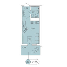 23,2 м², квартира-студия 4 600 000 ₽ - изображение 59