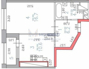 42,7 м², 1-комнатная квартира 9 390 000 ₽ - изображение 20