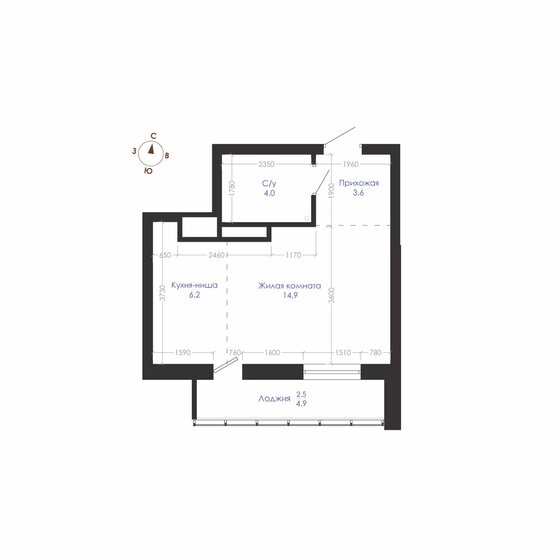 31,2 м², квартира-студия 6 790 000 ₽ - изображение 1