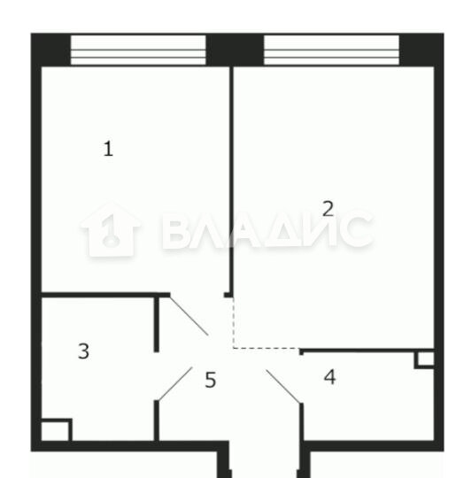 42,1 м², 1-комнатная квартира 16 600 000 ₽ - изображение 1