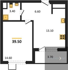 Квартира 39,6 м², 1-комнатная - изображение 1