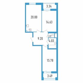 34 м², 1-комнатная квартира 6 650 000 ₽ - изображение 88