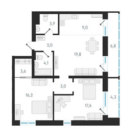 79,7 м², 3-комнатная квартира 11 300 000 ₽ - изображение 27