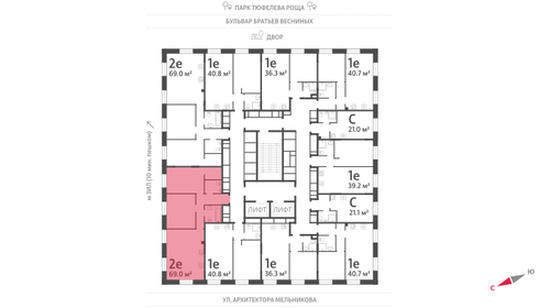 70 м², 2-комнатная квартира 24 500 000 ₽ - изображение 157