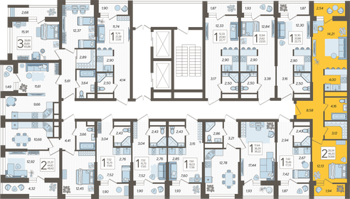 87,3 м², 2-комнатная квартира 17 900 000 ₽ - изображение 132