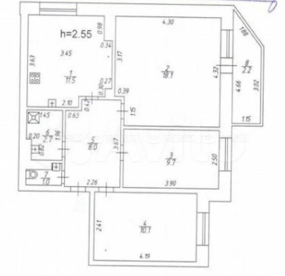 108 м², 3-комнатная квартира 16 999 990 ₽ - изображение 77