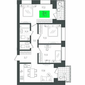 138,6 м², 3-комнатная квартира 13 500 000 ₽ - изображение 113