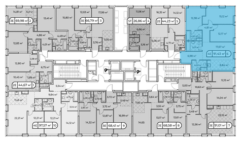 110 м², 3-комнатная квартира 51 500 000 ₽ - изображение 99