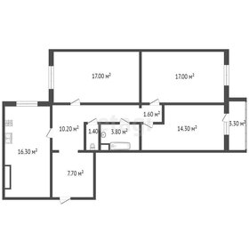 Квартира 89,7 м², 3-комнатная - изображение 1