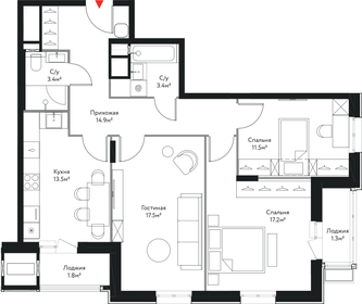 84,5 м², 3-комнатная квартира 26 702 000 ₽ - изображение 38