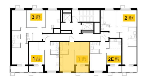 33,8 м², 1-комнатная квартира 6 883 919 ₽ - изображение 40