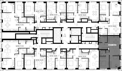 64,1 м², 2-комнатная квартира 23 908 338 ₽ - изображение 38