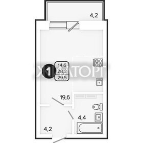 Квартира 28,2 м², 1-комнатная - изображение 1