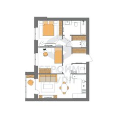 Квартира 62,7 м², 2-комнатная - изображение 3