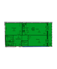 Квартира 79,1 м², 3-комнатная - изображение 1