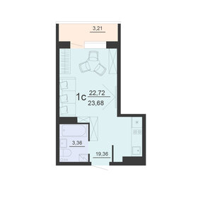 22 м², квартира-студия 3 150 000 ₽ - изображение 67