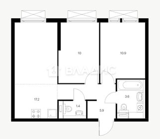 74,6 м², 3-комнатная квартира 29 000 000 ₽ - изображение 117