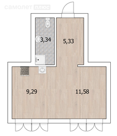 23,7 м², квартира-студия 4 050 000 ₽ - изображение 11