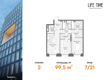 96,6 м², 3-комнатная квартира 89 000 000 ₽ - изображение 22