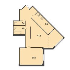 Квартира 75,3 м², 2-комнатная - изображение 2