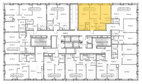 70 м², 3-комнатная квартира 44 000 000 ₽ - изображение 79